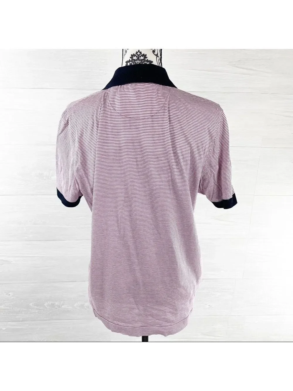 Ted Baker London Beagle Striped Ribstart Polo Top